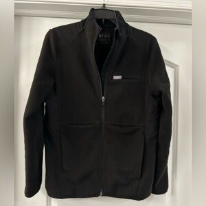 FIGS On-Shift black fleece jacket size small